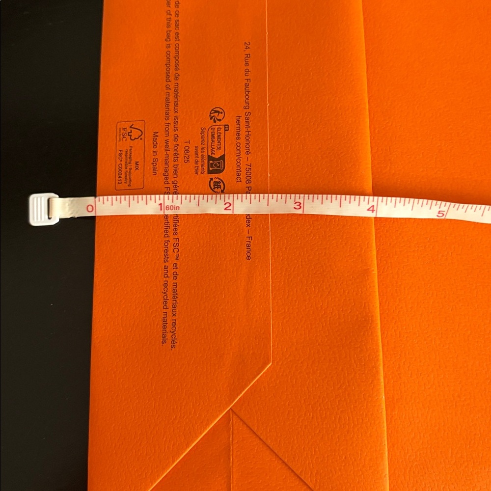 Hermes Orange Shopping Bag - Picture 6 of 11